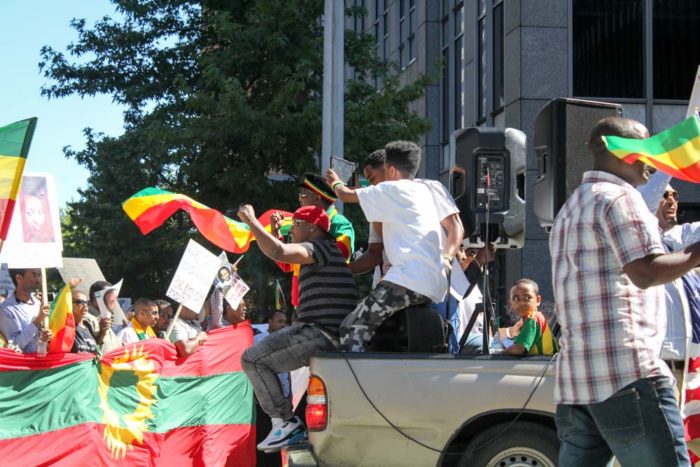 Seattle Ethiopian Protest (Photo by Damme Getachew)