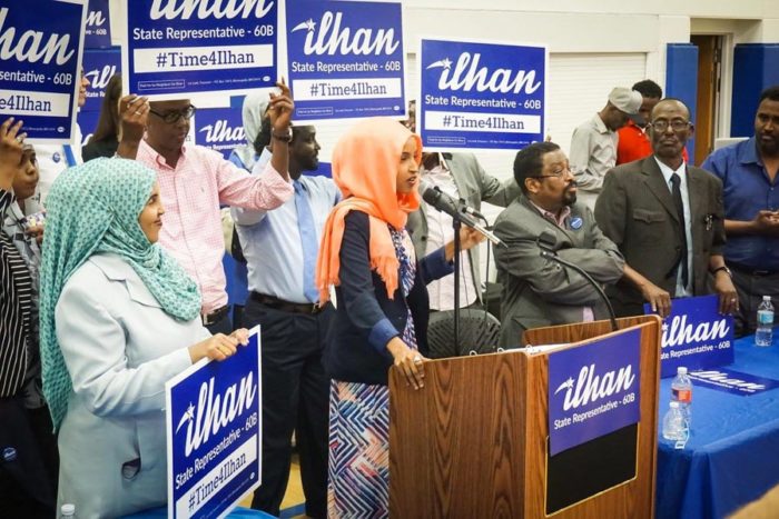 Ilhan Omar is poised to become the first Somali American elected to a state legislature. (Photo from Ilhanomar.com)