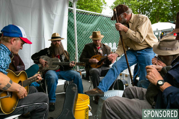 Jamming at the Northwest Folklife Festival. (Photo by Christopher Nelson)
