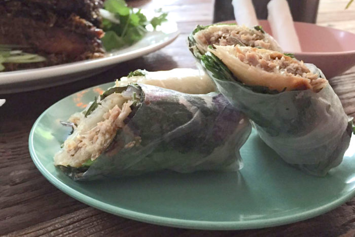 Rice paper rolls from Stateside. (Photo by Yanqing Lou)