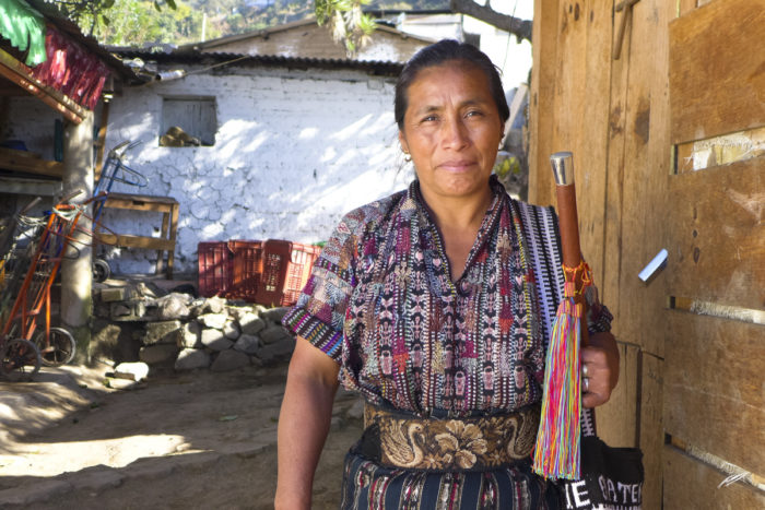 Marina Morales, the community mayor of Barrio El Calvario (Photo by Norma Baján Balán, GPJ Guatemala)